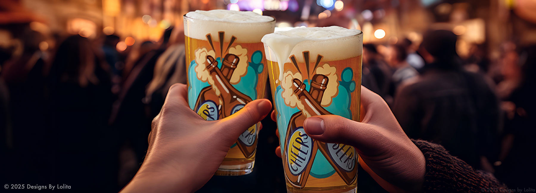 Designs by Lolita Beer Glasses