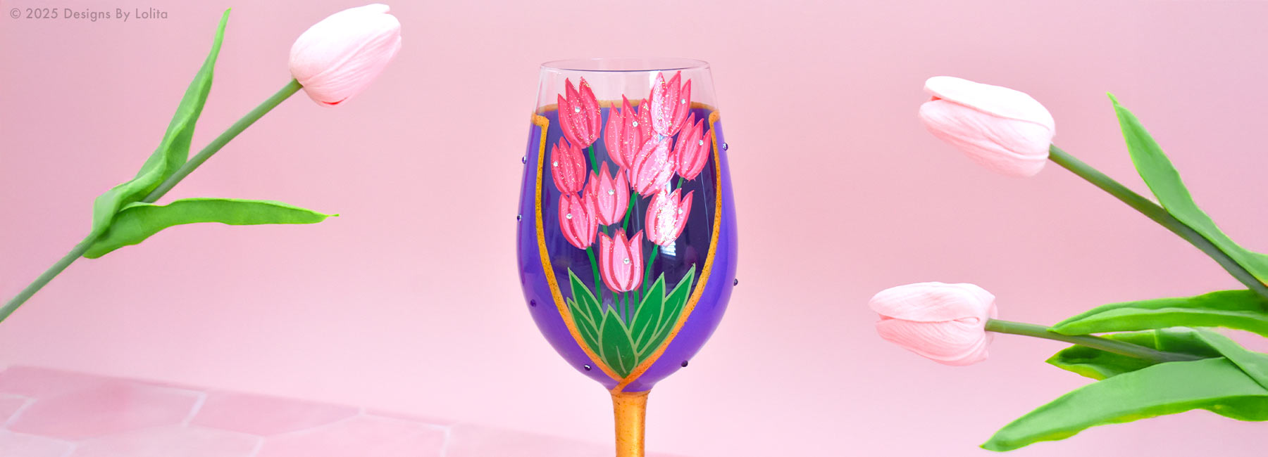 Designs by Lolita Mother's Day Wine Glasses