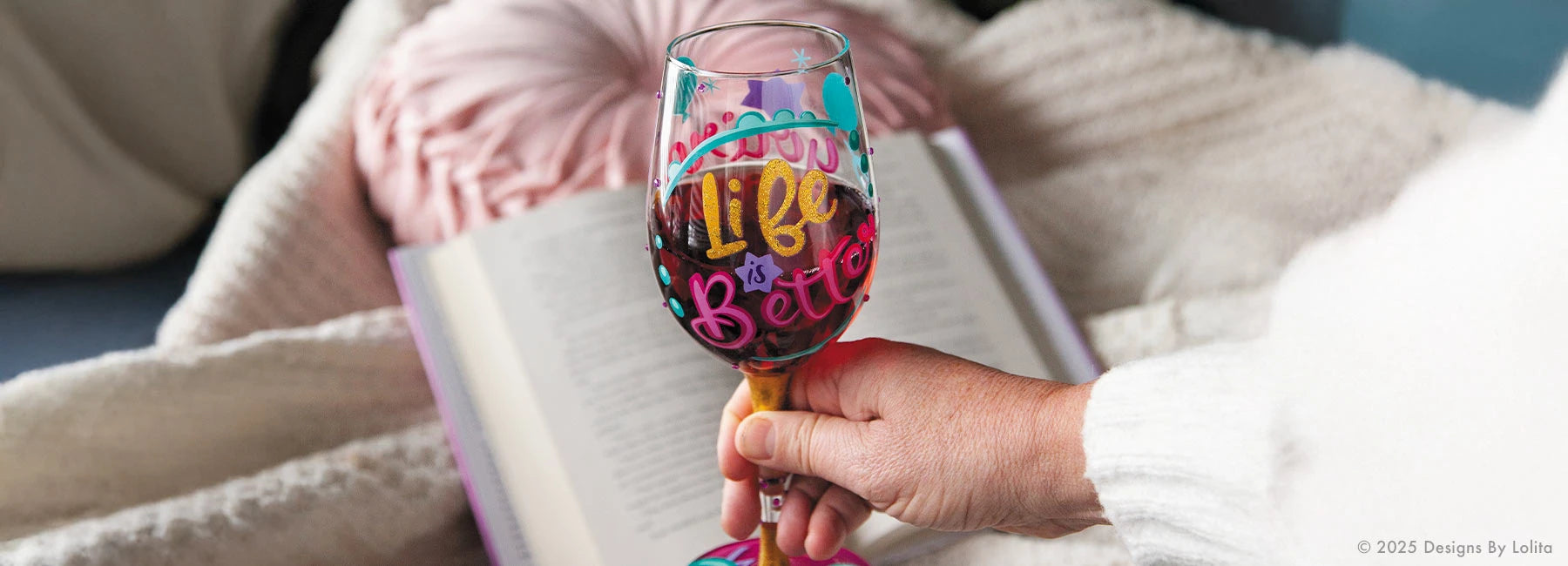 Designs by Lolita Retirement Wine Glasses
