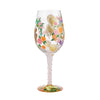 "Happy 70th Birthday" Hand-Painted Wine Glass, 15 oz.