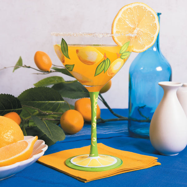 Hand Painted, Martini Glasses, Lemons Martini, Limoncello Martini, Lemon  Drop Martini, Painted Lemon Glass, Lemon Martini, Cocktail Glass -   Finland