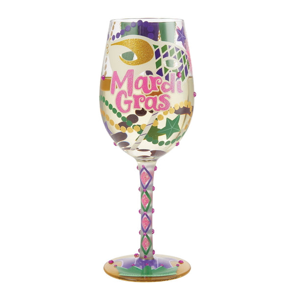 Mardi Gras Wine Charms X 6, Glass Markers, Mardi Gras Charms, Cup