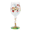 Not Even a Mouse Hand Painted Wine Glass