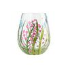 Dragonfly Hand painted Stemless Wine Glass, 20 oz.