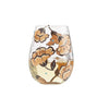 Jungle Beauty Hand-Painted Stemless Wine Glass, 20 oz.
