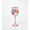 Lolita It’s My Birthday Painted Wine Glass Gift