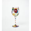Lolita Aged to Perfection Birthday Artisan Painted Wine Glass