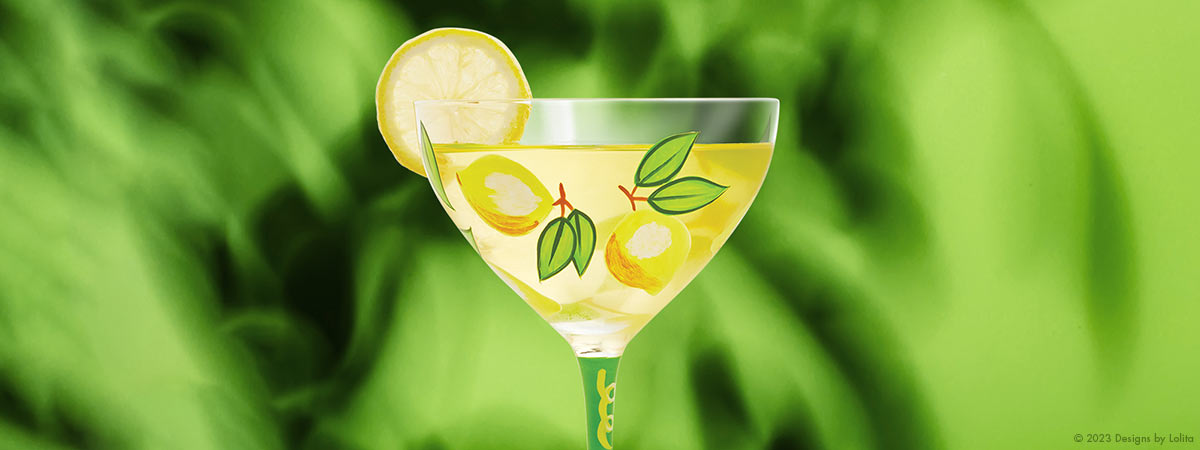 Lemon Drop Martini Glass by Lolita