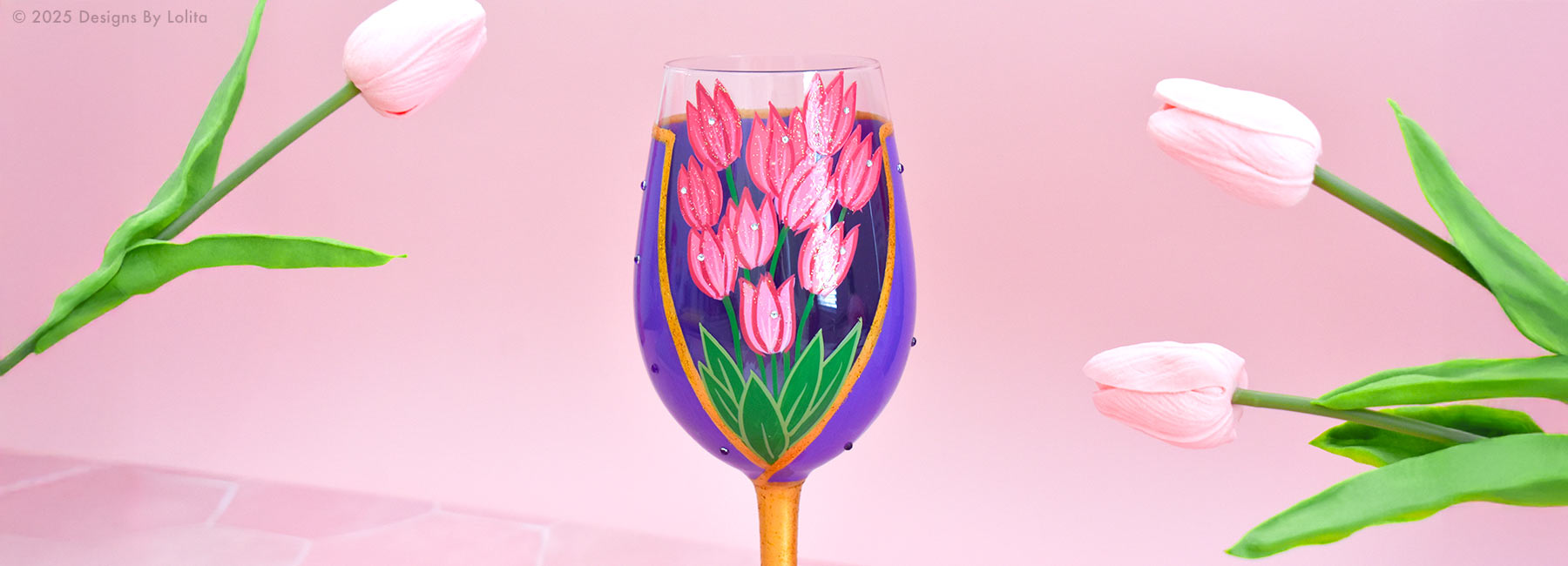 Designs by Lolita Mother's Day Wrapped Up Wine Glass