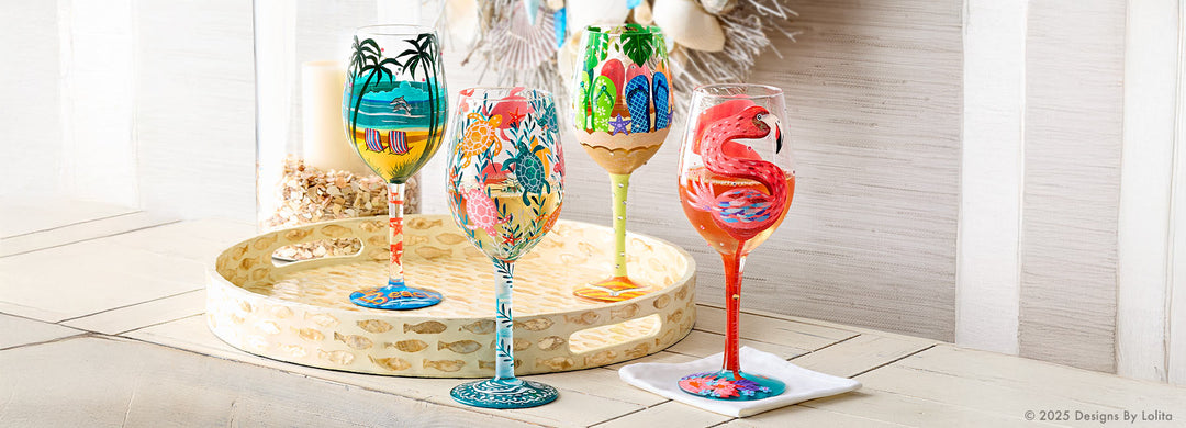 Designs by Lolita Summer Wine Glasses