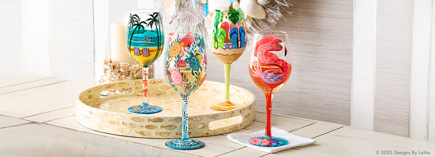 Designs by Lolita Summer Wine Glasses