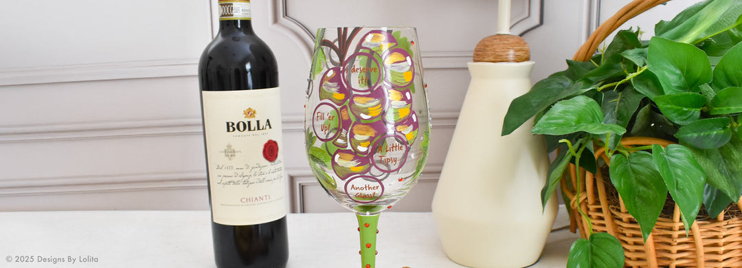 Designs by Lolita Wine Not Wine Glass