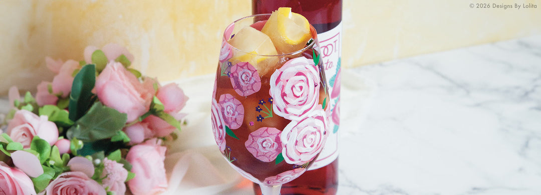 Designs by Lolita's Pretty as a Peony Glass