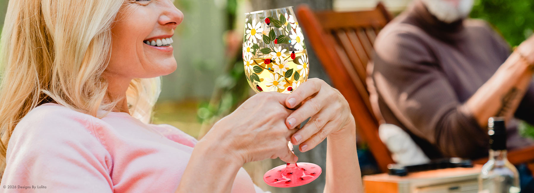 Designs by Lolita's Ladybird Wine Glass