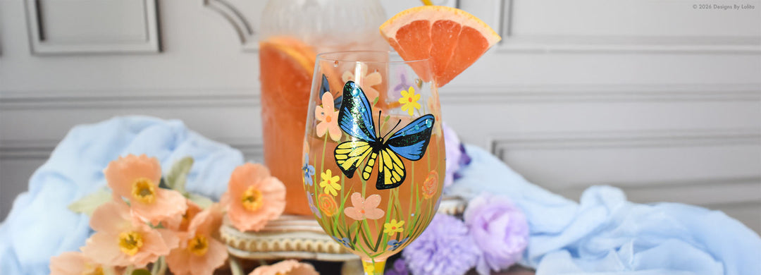 Designs by Lolita's Bloom Wildly Wine Glass