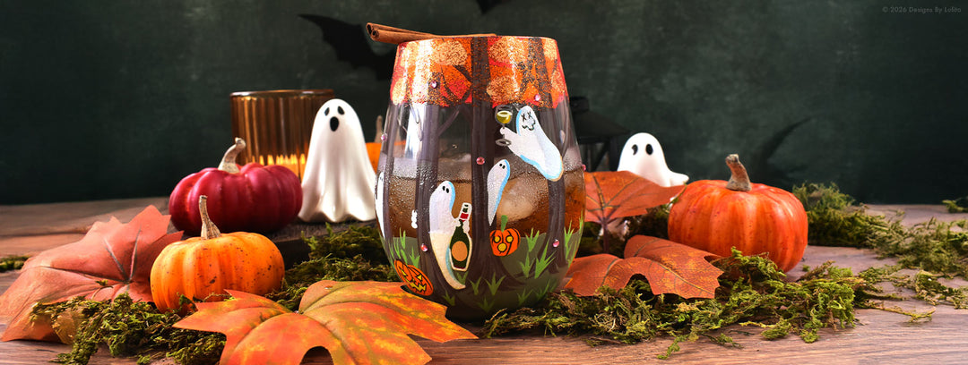 Designs by Lolita's Peek A Booz Stemless glass