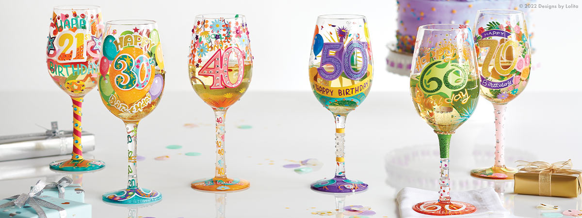 Birthday Wine Glasses