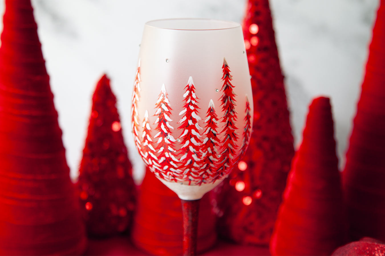 Designs by Lolita Christmas Rouge Wine Glass