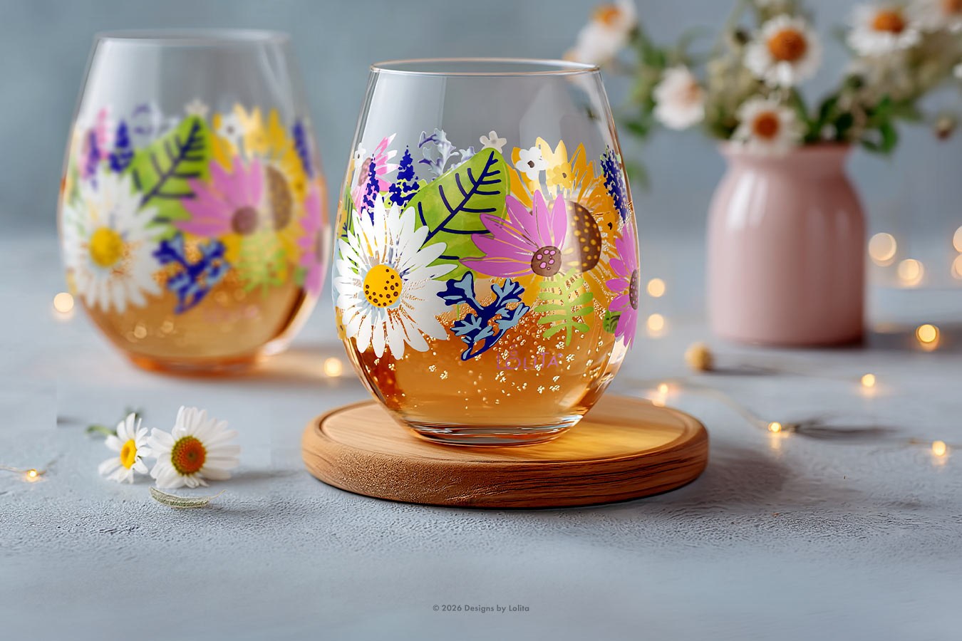 Decorative Hand Painted Glasses | Designs by Lolita Official Site