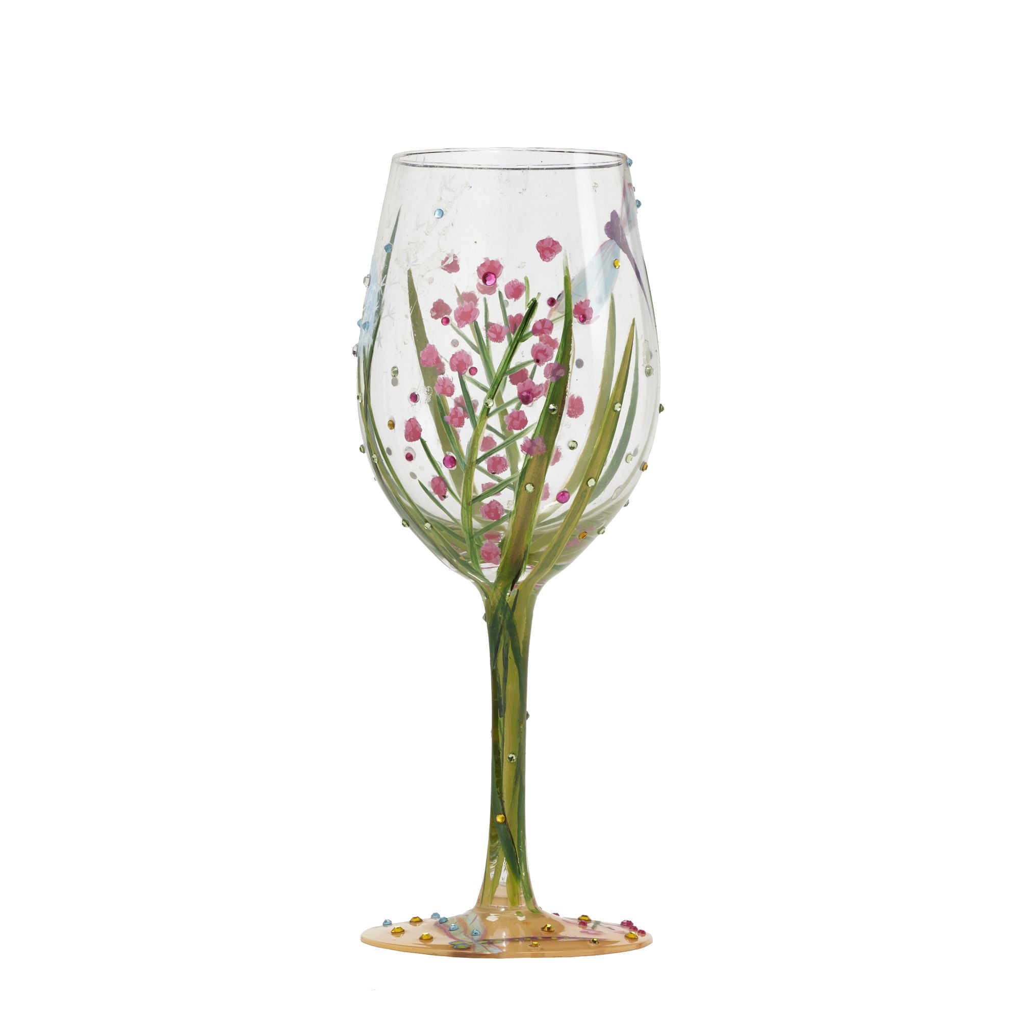 Designs by Lolita Dragonfly Summer Wine Glass