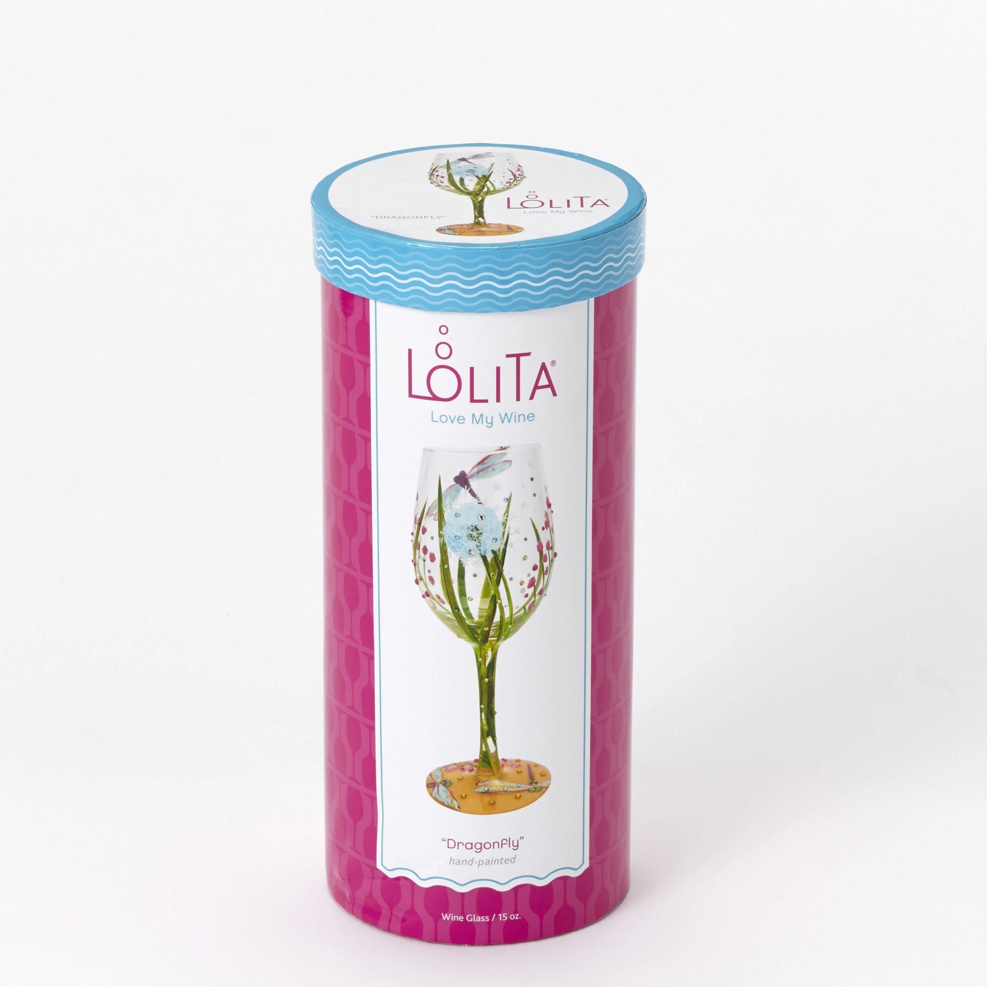 ペコ★Lolitaワイングラス★ ユニコーン・ドラゴンフライ Amazon.com | Lolita Dragonfly Summer Artisan Painted Wine