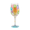 "Happy 30th Birthday" Hand-Painted Wine Glass, 15 oz.