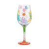 "Happy 60th Birthday" Hand-Painted Wine Glass, 15 oz.