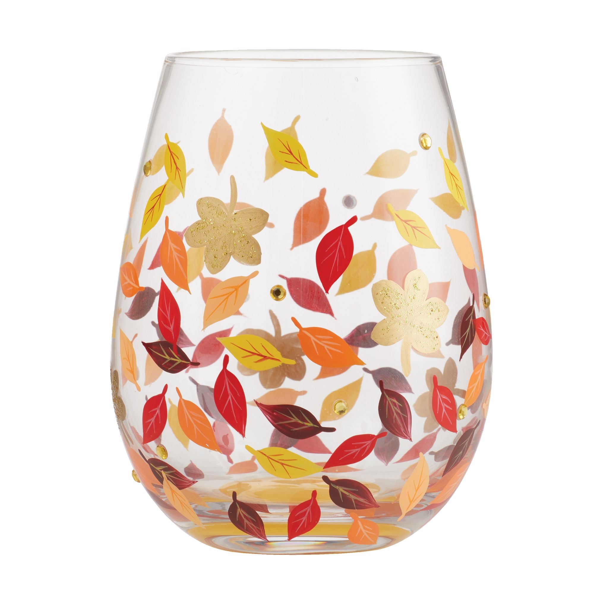 Hand Painted Stemless Wine Glasses