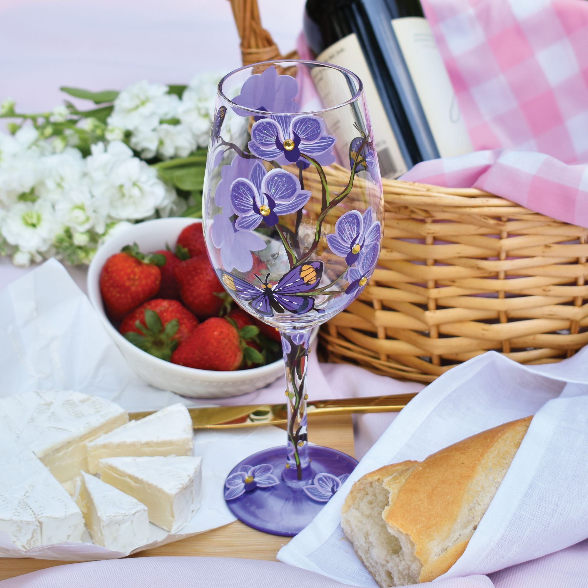 Designs by Lolita Butterfly Jubilee Wine Glass - Thumbnail 5