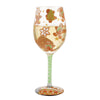 Gingerbread Dreams Hand Painted wine glass