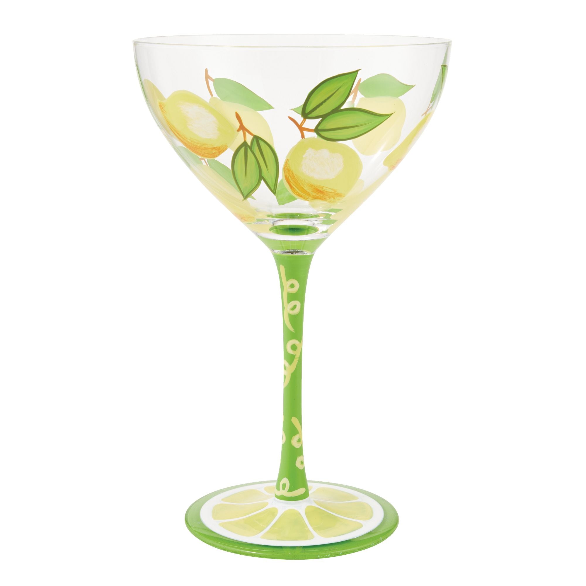 Personalized Martini Glasses Custom Engraved Set of 2- Lemon Drop