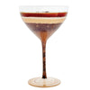 Espresso Martini Hand Painted cocktail glass