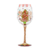 Gingerbread Joy Wine Glass