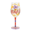 LIfe with Fur Babies Hand Painted Wine Glass