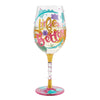 Life When Retired Hand Painted wine glass