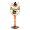 Halloween Spook-Tacular Hand Painted wine glass