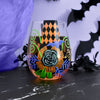 My Fancy Witch Hat Hand Painted stemless wine glass