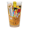 Best Dad Ever Hand Painted Beer Glass