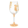 Mother of the Bride Hand Painted Wine Glass