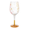 Bestie of the Bride Hand Painted Wine Glass