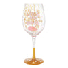 Bestie of the Bride Hand Painted Wine Glass