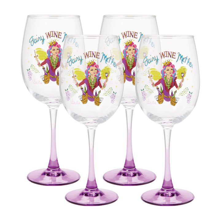 Celebrations 4-Glass Bundle: Fairy Wine Mother Wine Glass