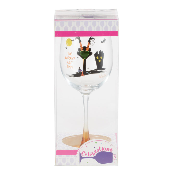 Celebrations 4-Glass Bundle: Tipsy Witch Wine Glass