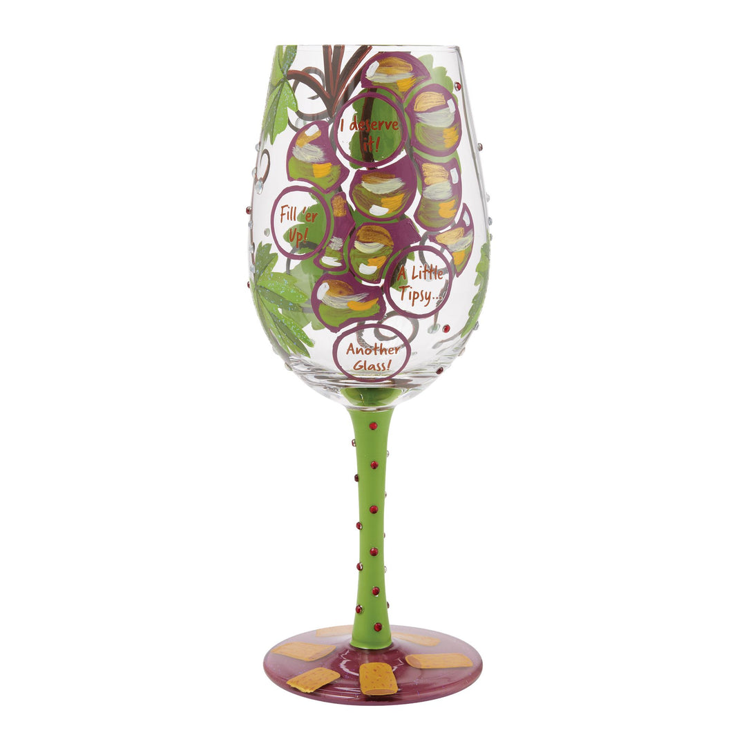 Wine Not? Hand Painted Wine Glass