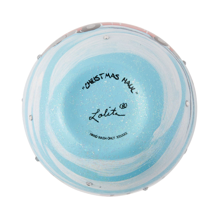 Christmas Haul Hand Painted Stemless Wine Glass