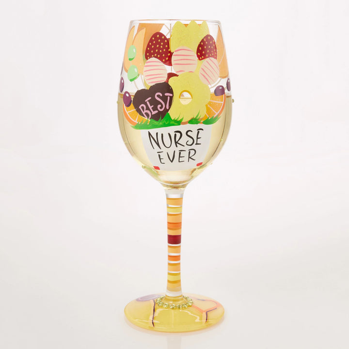 Best Nurse Ever Wine Glass