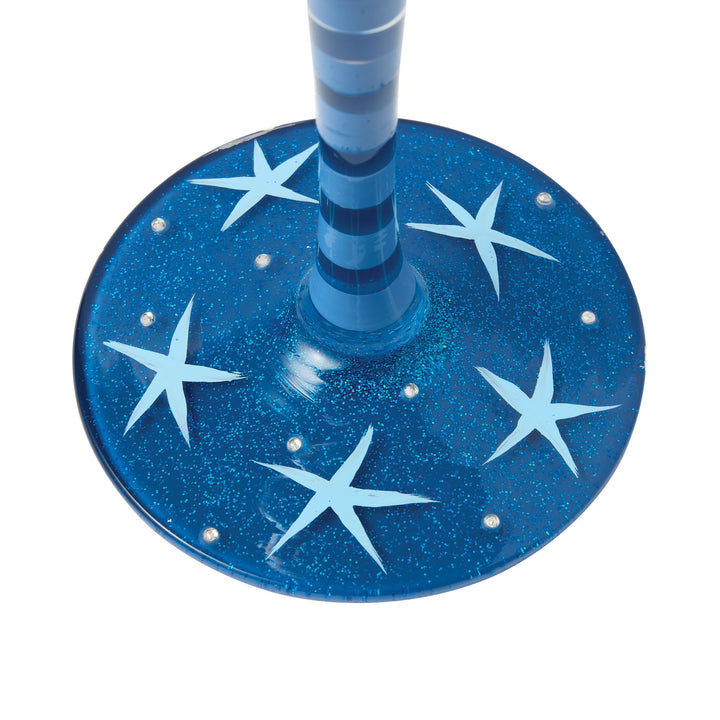 Ahoy There Matey Hand Painted Wine Glass