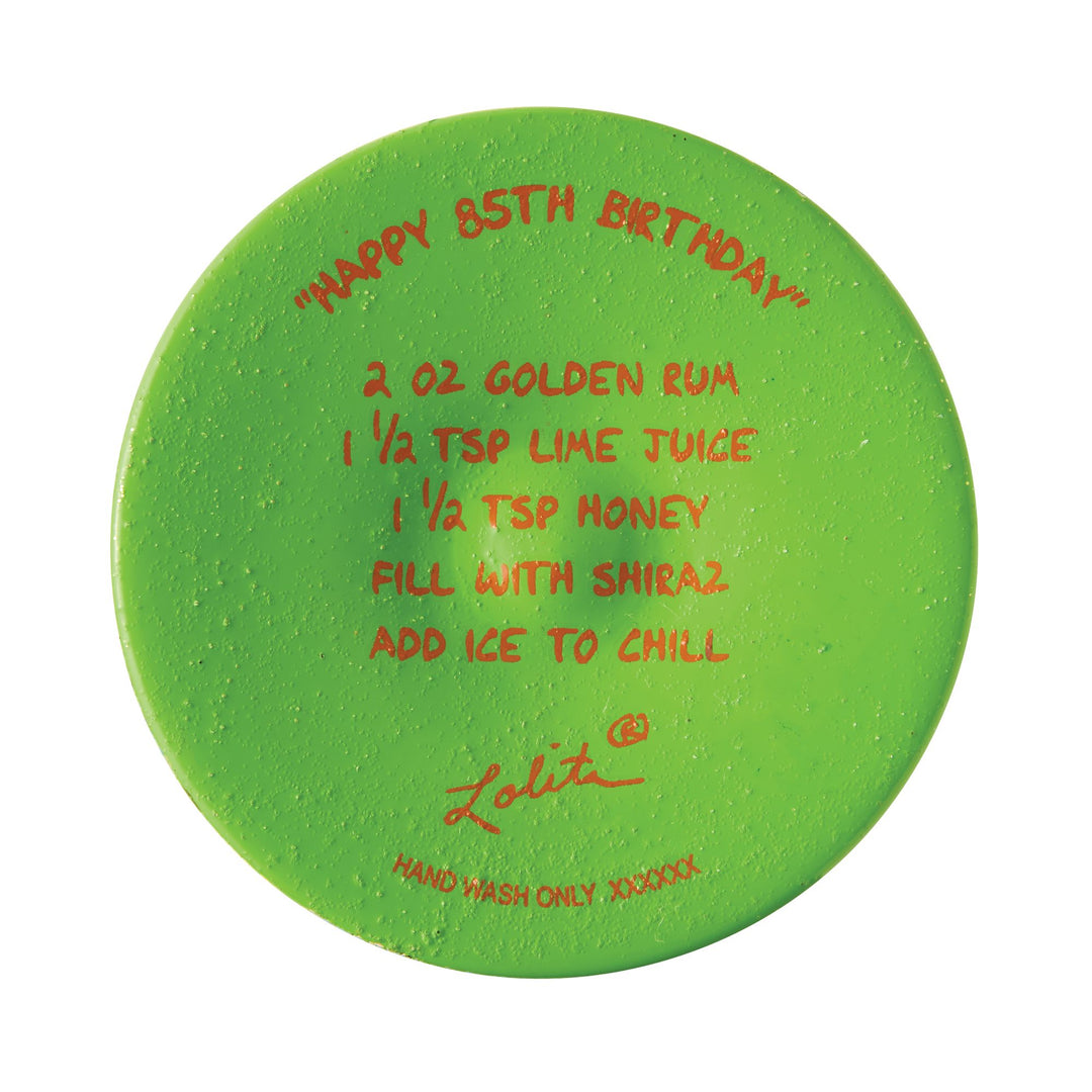 Happy 85th Birthday Hand Painted Wine Glass