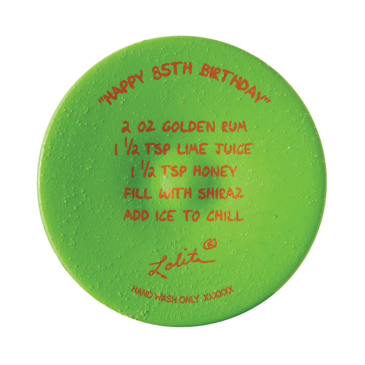 Happy 85th Birthday Hand Painted Wine Glass