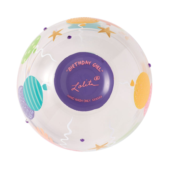 LOLITA Birthday Girl Hand Painted Stemless Wine Glass